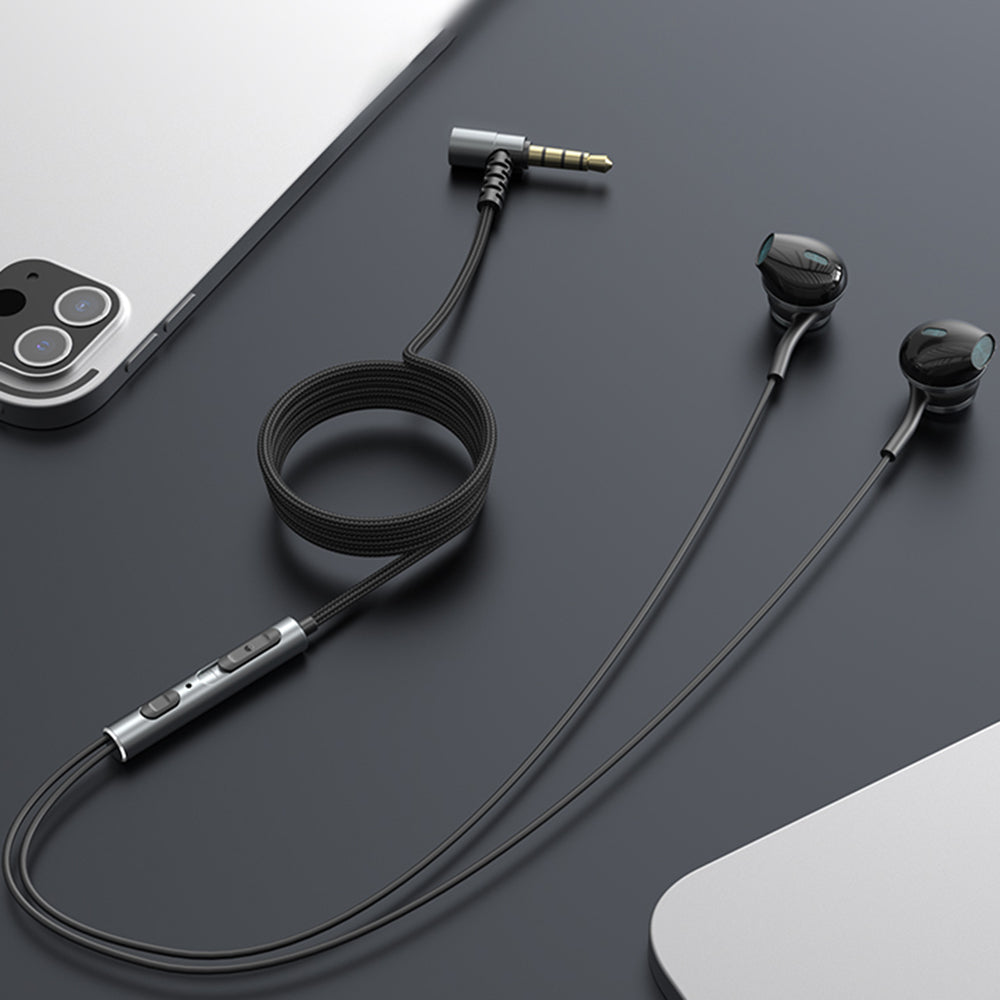 YESIDO YH40 3,5 mm stik med ledningsforbundne hovedtelefoner HiFi lyd Musik øretelefoner med mikrofon YESIDO YH40 3,5 mm stik med ledningsforbundne hovedtelefoner HiFi lyd Musik øretelefoner med mikrofon